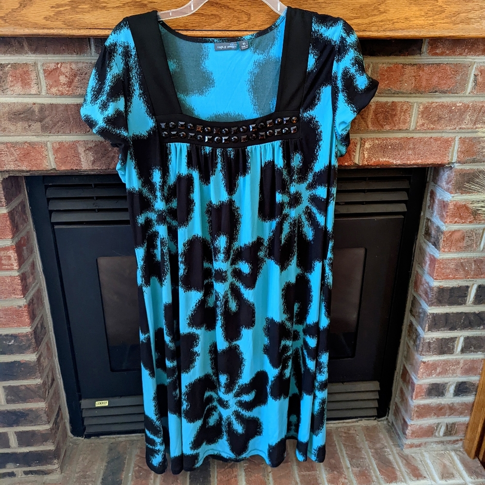 Apt 9 beaded front dress women's size XL